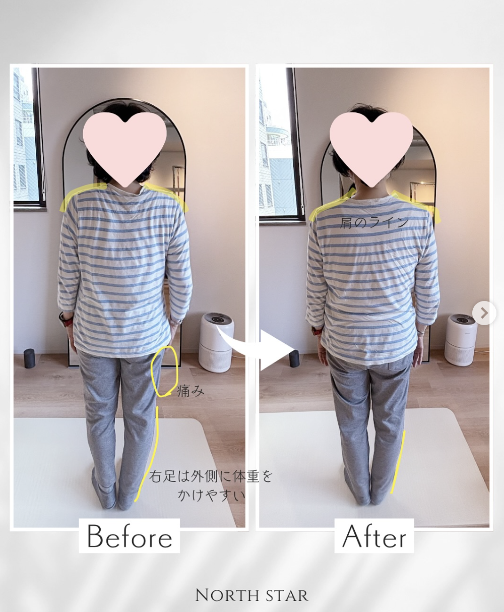 60代のお客様　確実にじんわりと変わります　＃姿勢改善 #posture #pilates #tokyo